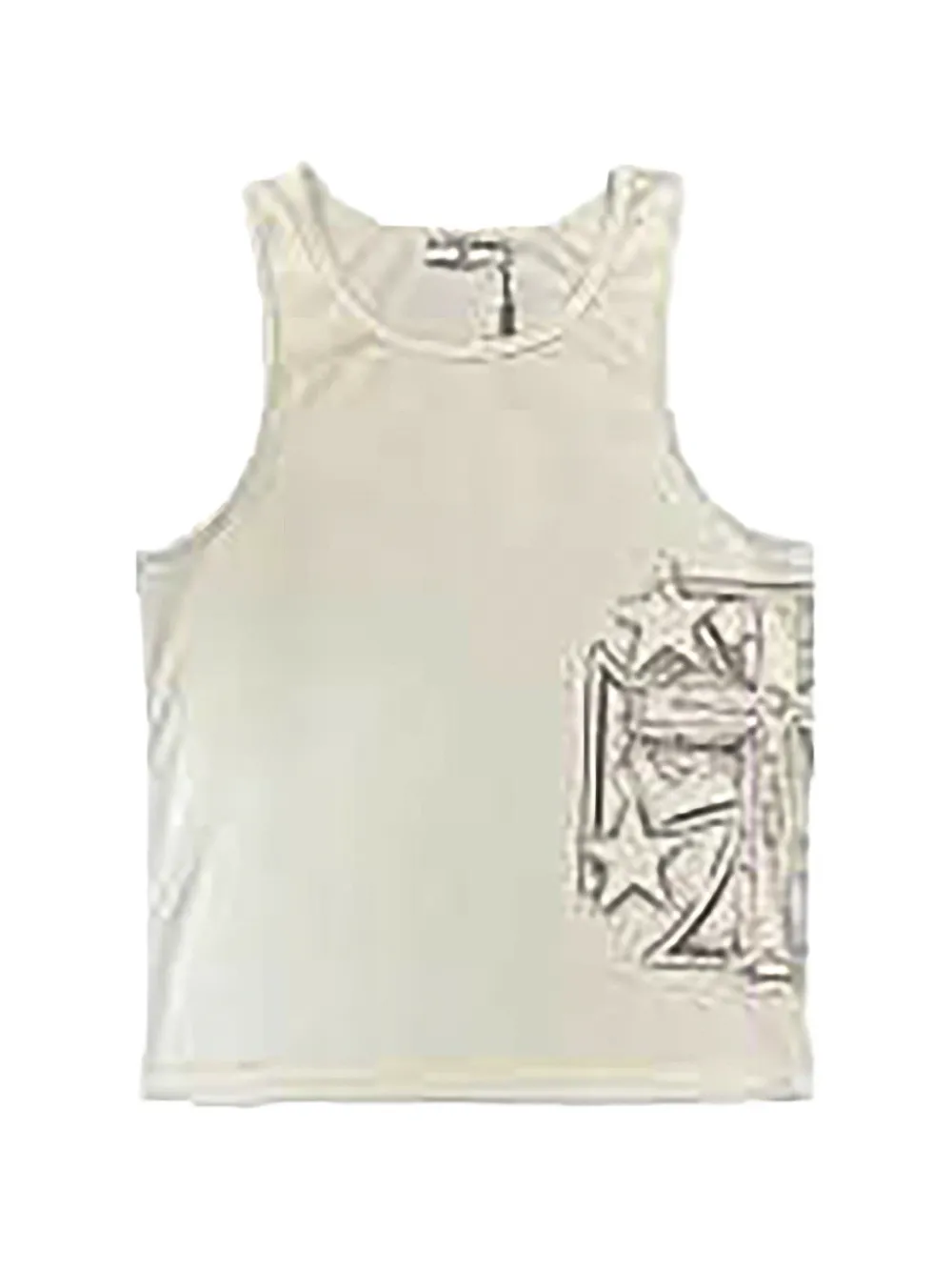 Vale Jesus star-print tank top - Toni neutri