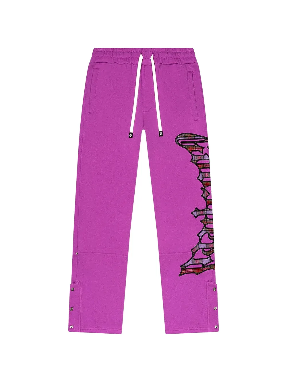 GODSPEED logo plaid track pants - Rosa