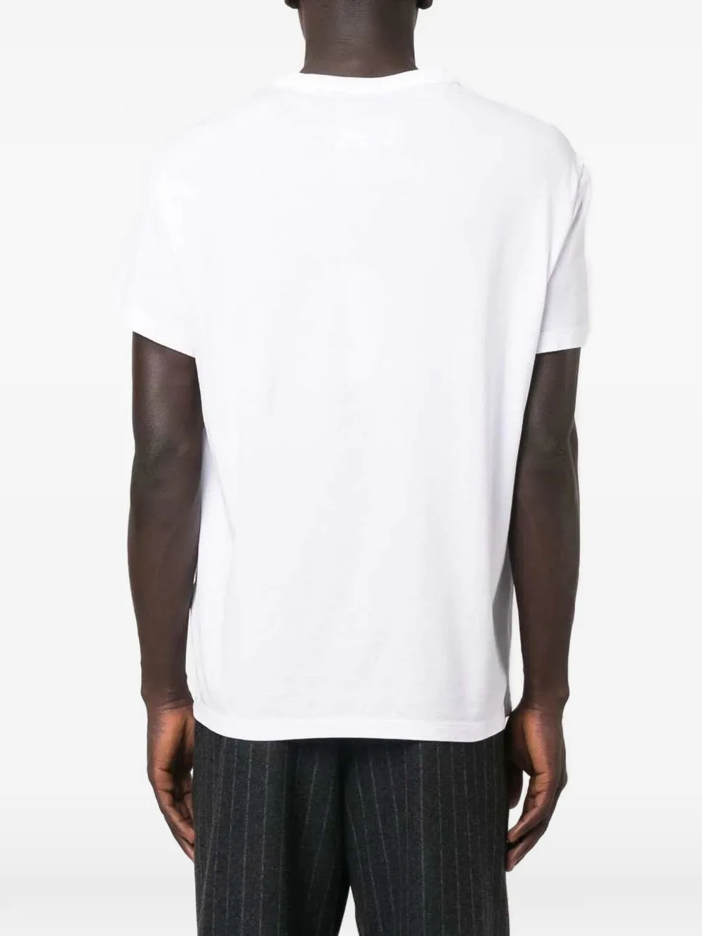 Maison Margiela T-shirt met geborduurd logo Wit