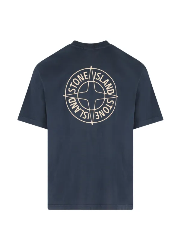 Stone Island Outline Compass Logo T-shirt | Blue | FARFETCH Stone Island Outline Compass Logo T-shirt | Blue | FARFETCH
