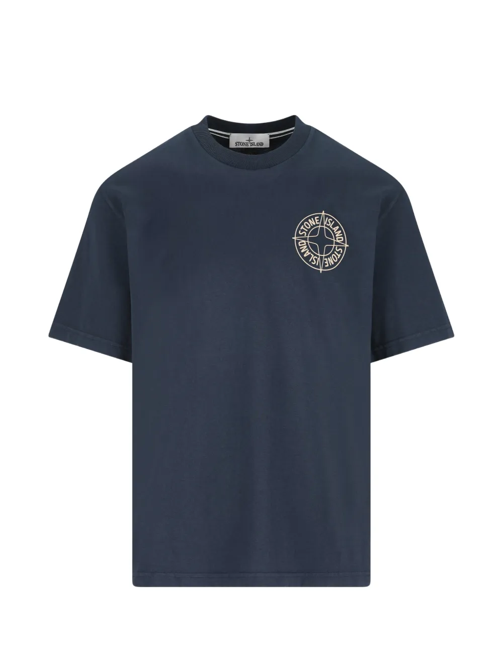 Stone Island cotton logo T-shirt - Blu