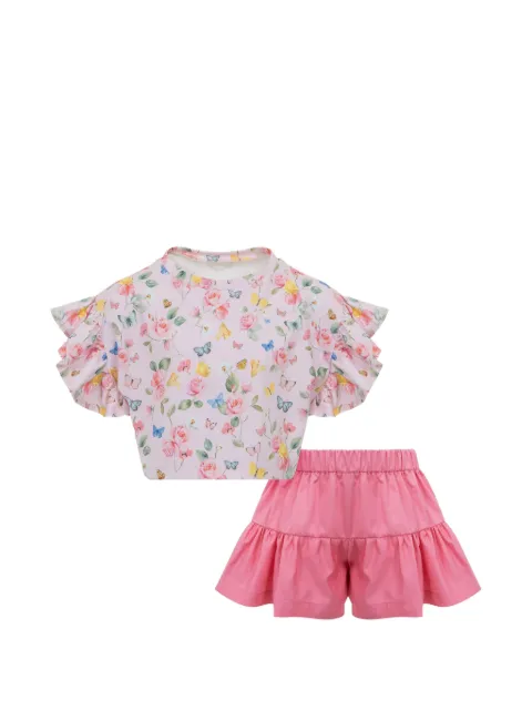 Lapin House ruffled skirt set