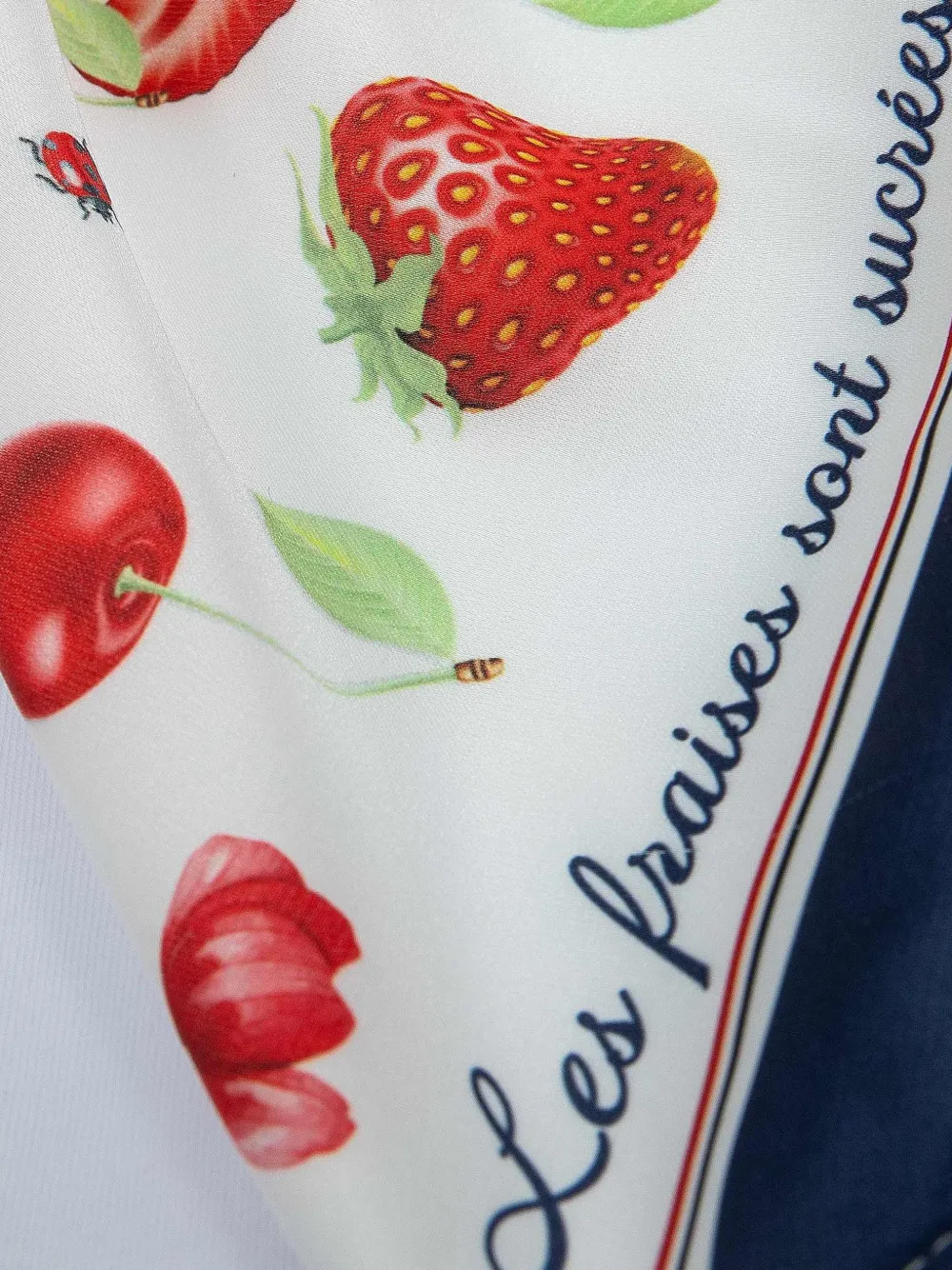 Lapin House Shirt met sjaaldetail Wit