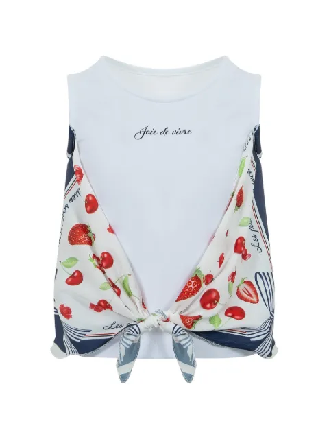 Lapin House scarf-detail blouse