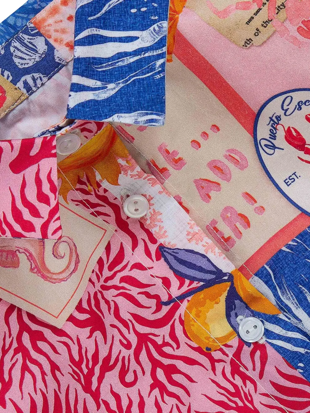 Lapin House Shirt met ruches en print Roze
