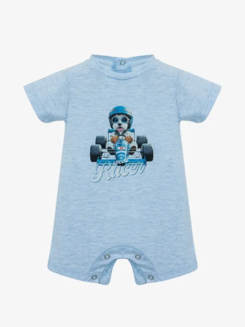 Lapin House graphic-print romper