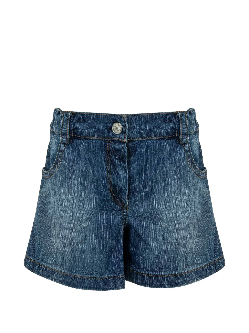 Lapin House Verfraaide spijkershorts Geel