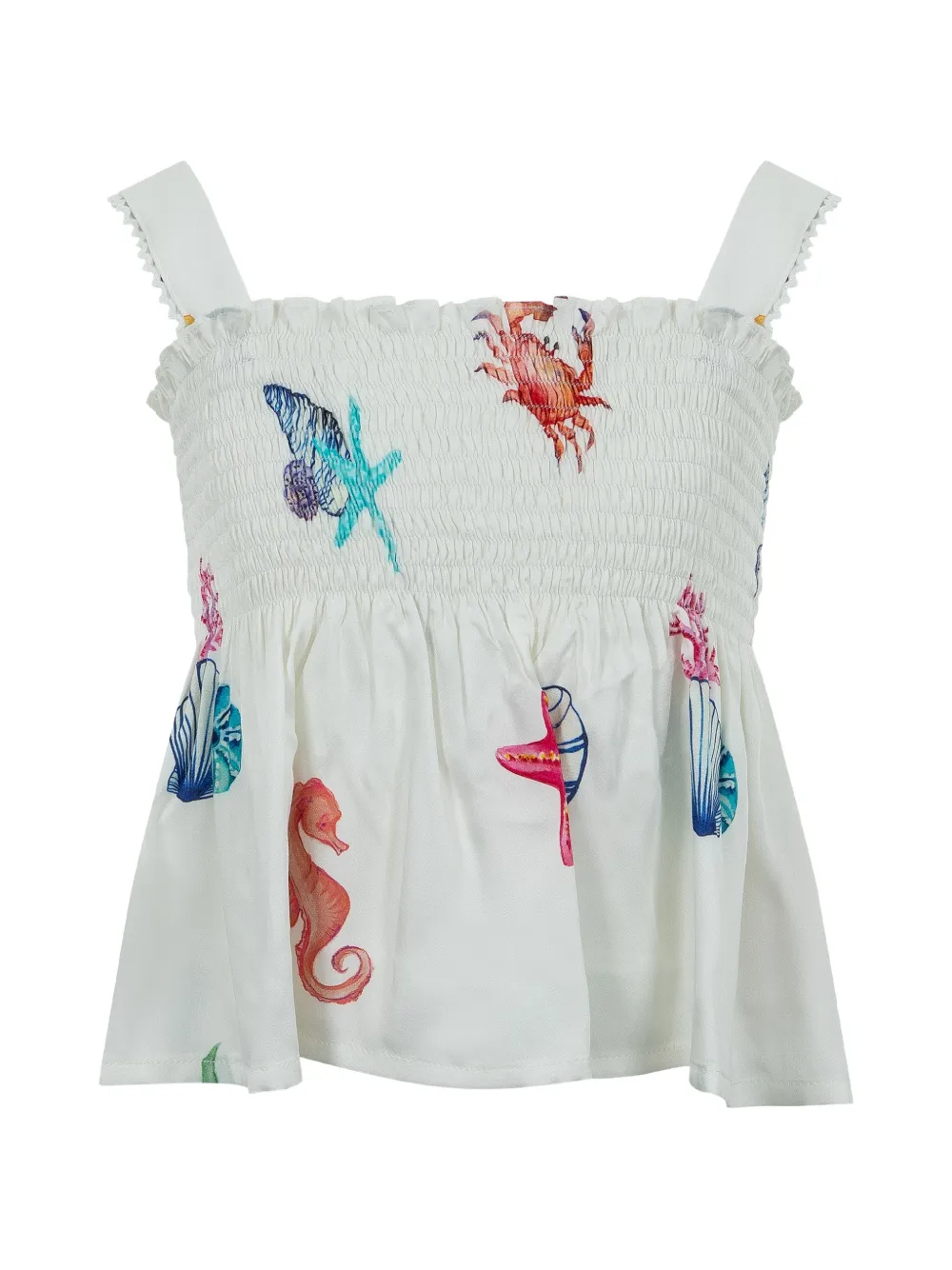 Lapin House Gelaagde Sea Life broek set Wit
