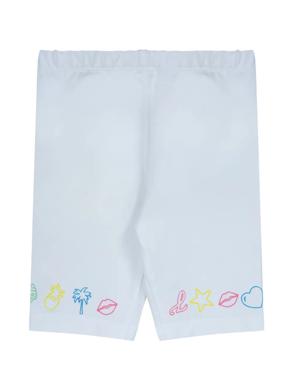 Lapin House Gestreepte legging met strik Roze