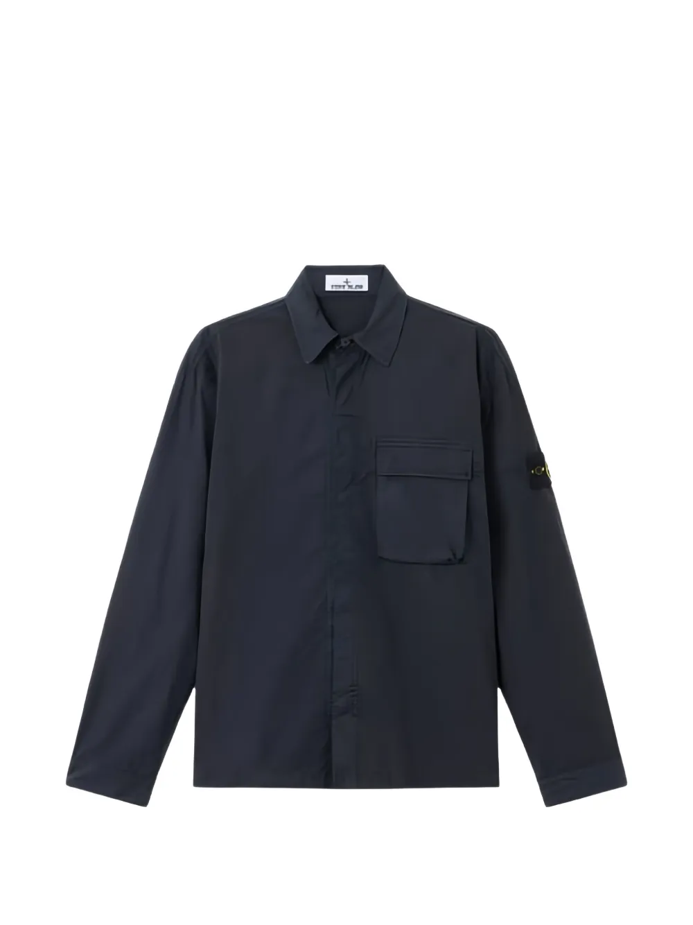 Stone Island logo-patch pocket jacket - Blu