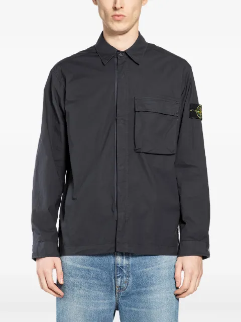 Stone Island 1200032 stretch cotton tela 'Paracadute' overshirt