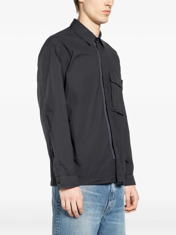 Stone Island ロゴパッチ ジャケット | ブルー | FARFETCH JP
