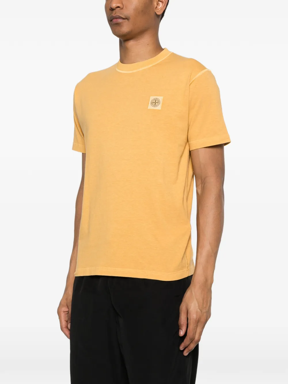 Stone Island T-shirt met korte mouwen Geel