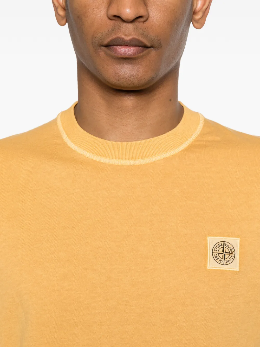 Stone Island T-shirt met korte mouwen Geel