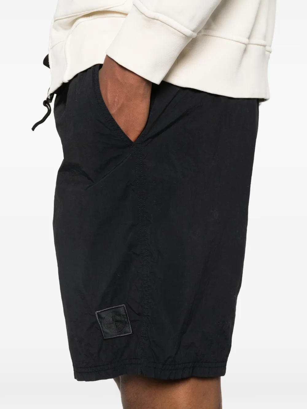 Stone Island Shorts met trekkoord Zwart