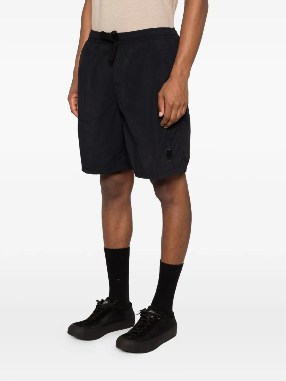 Stone Island Shorts met trekkoord Zwart