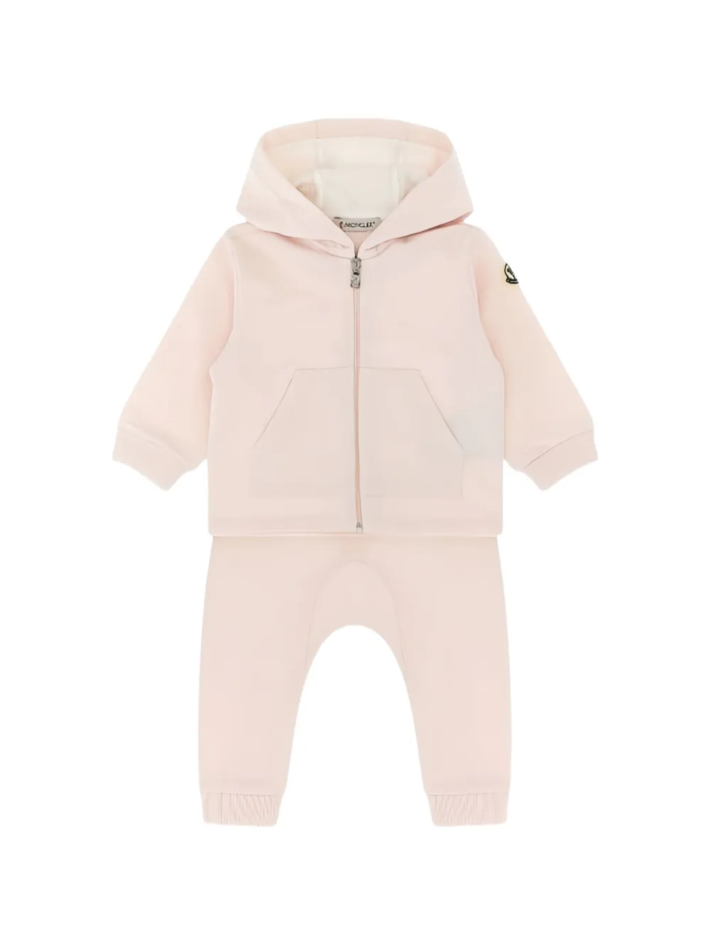 Moncler Enfant Trainingspak met capuchon en rits Roze