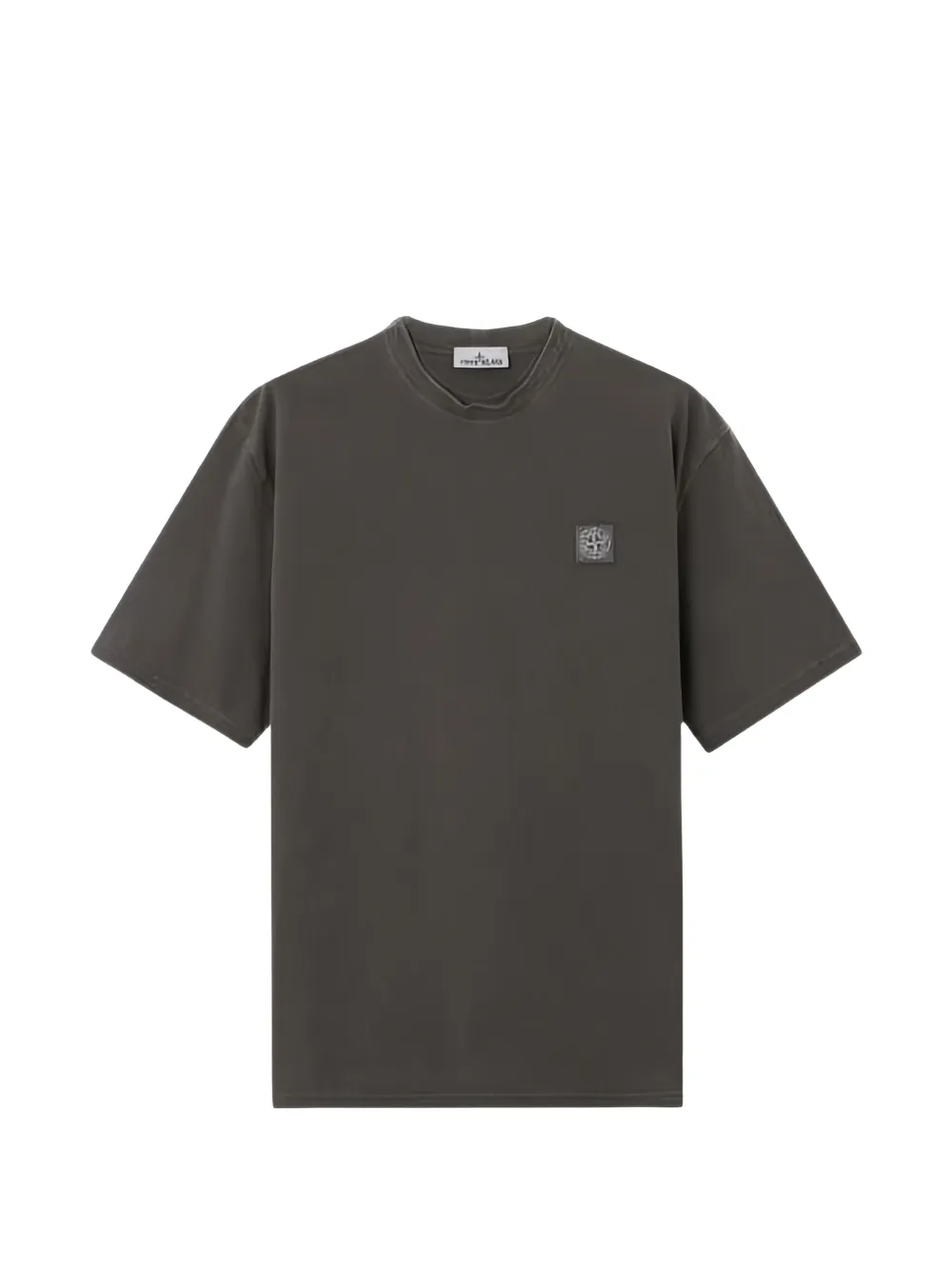 Stone Island patch-detail cotton T-shirt - Grigio