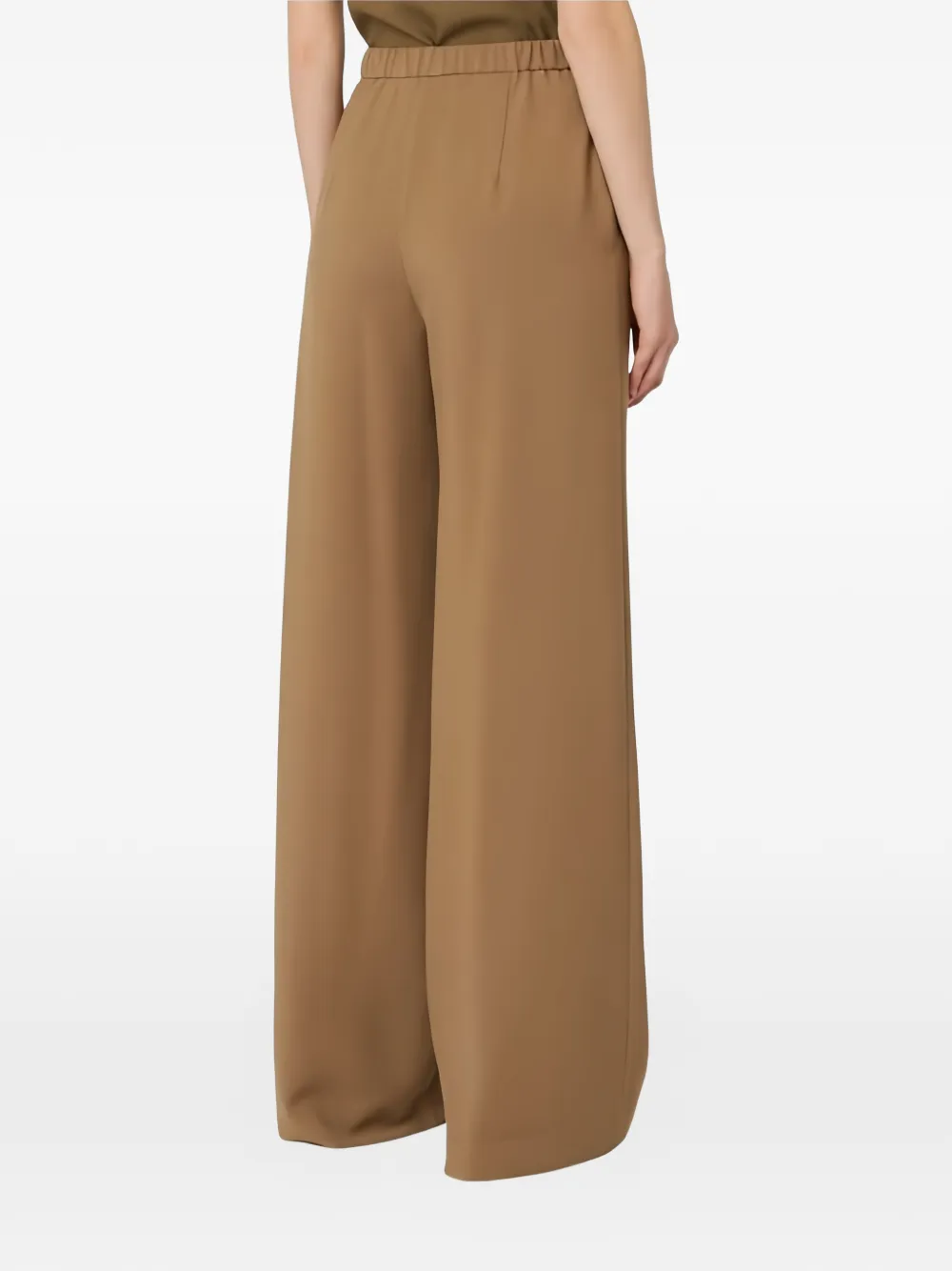  Max Mara Mstcorone Drawstring Palazzo Pants - Brown 