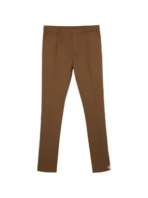 Brunello Cucinelli ストレート コットンパンツ | ブラウン | FARFETCH JP