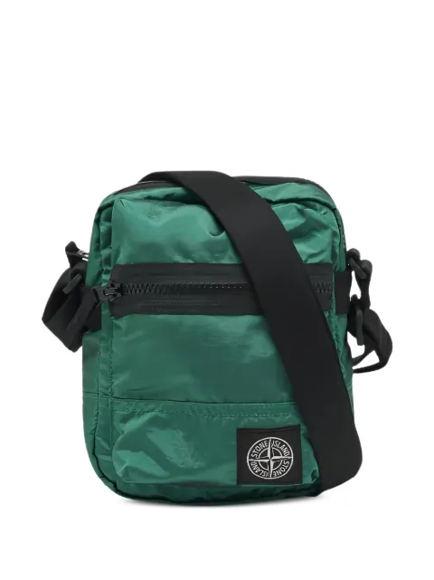 Stone Island logo-patch messenger bag