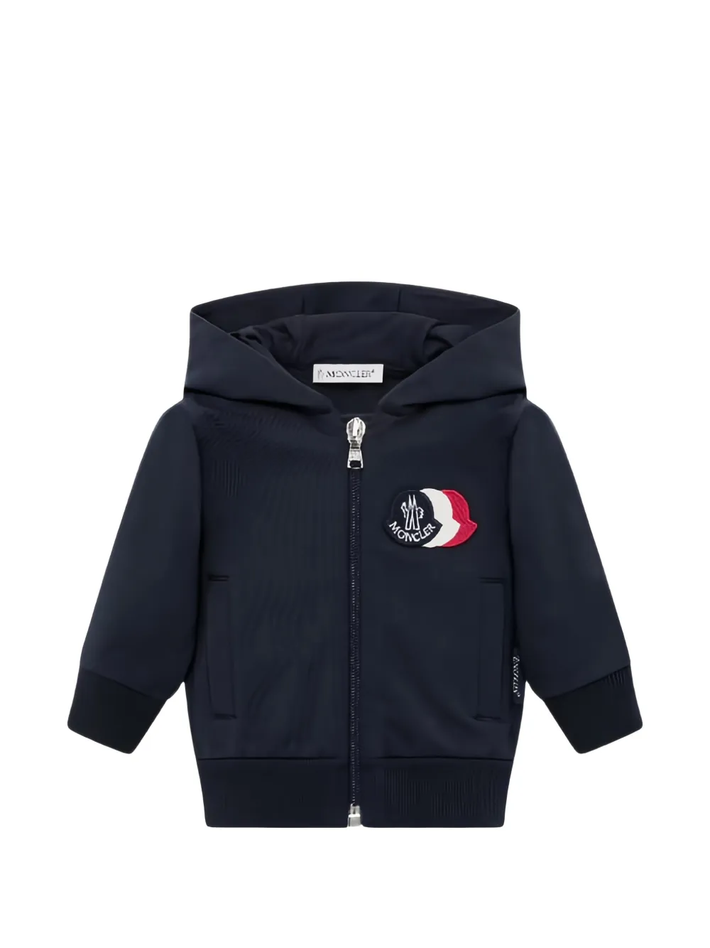 Moncler Enfant Sweater met capuchon en rits Blauw