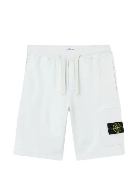 Stone Island bermudas con cordones y parche del logo