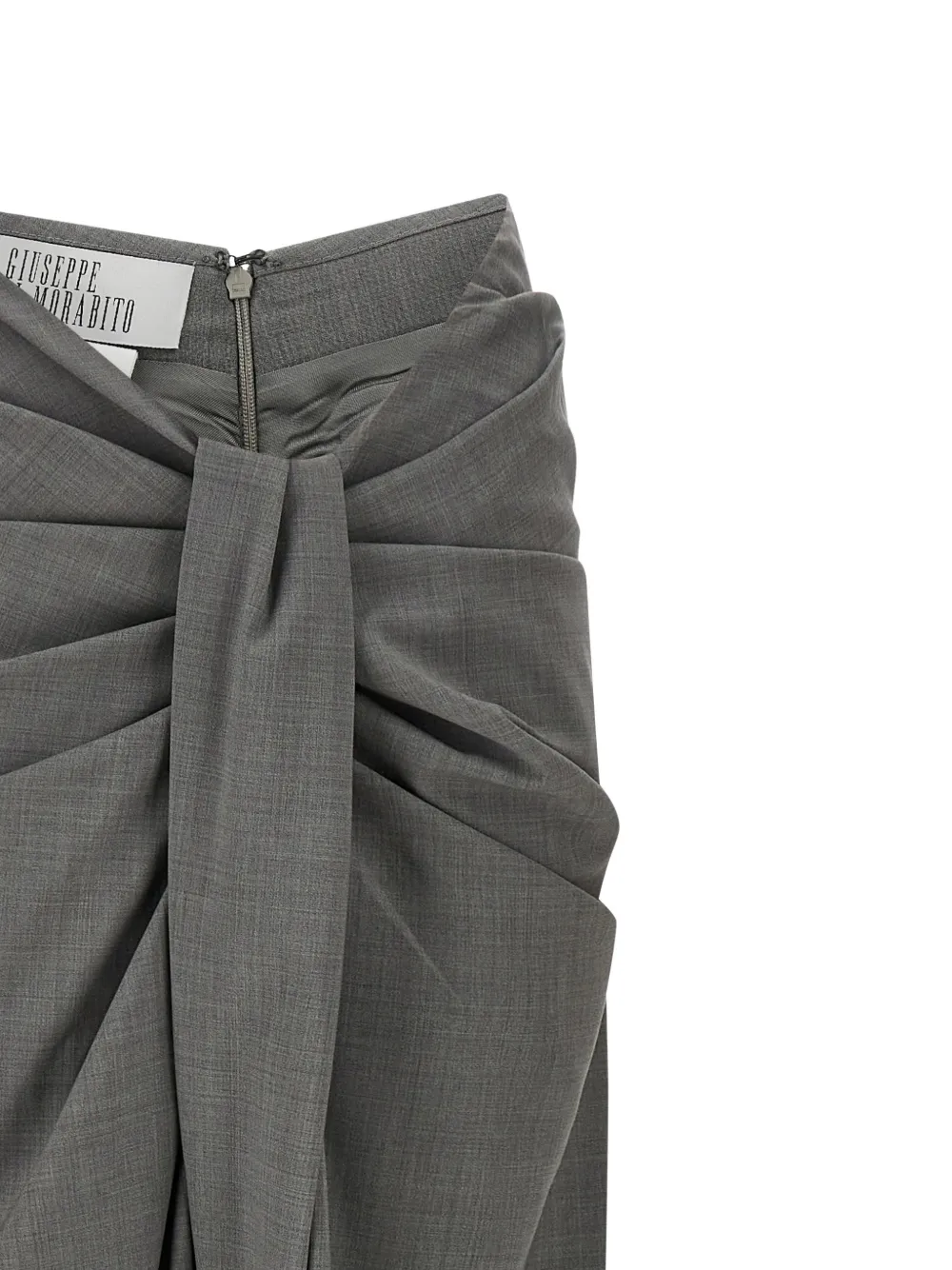  Giuseppe Di Morabito Draped Asymmetric Trousers - Grey 