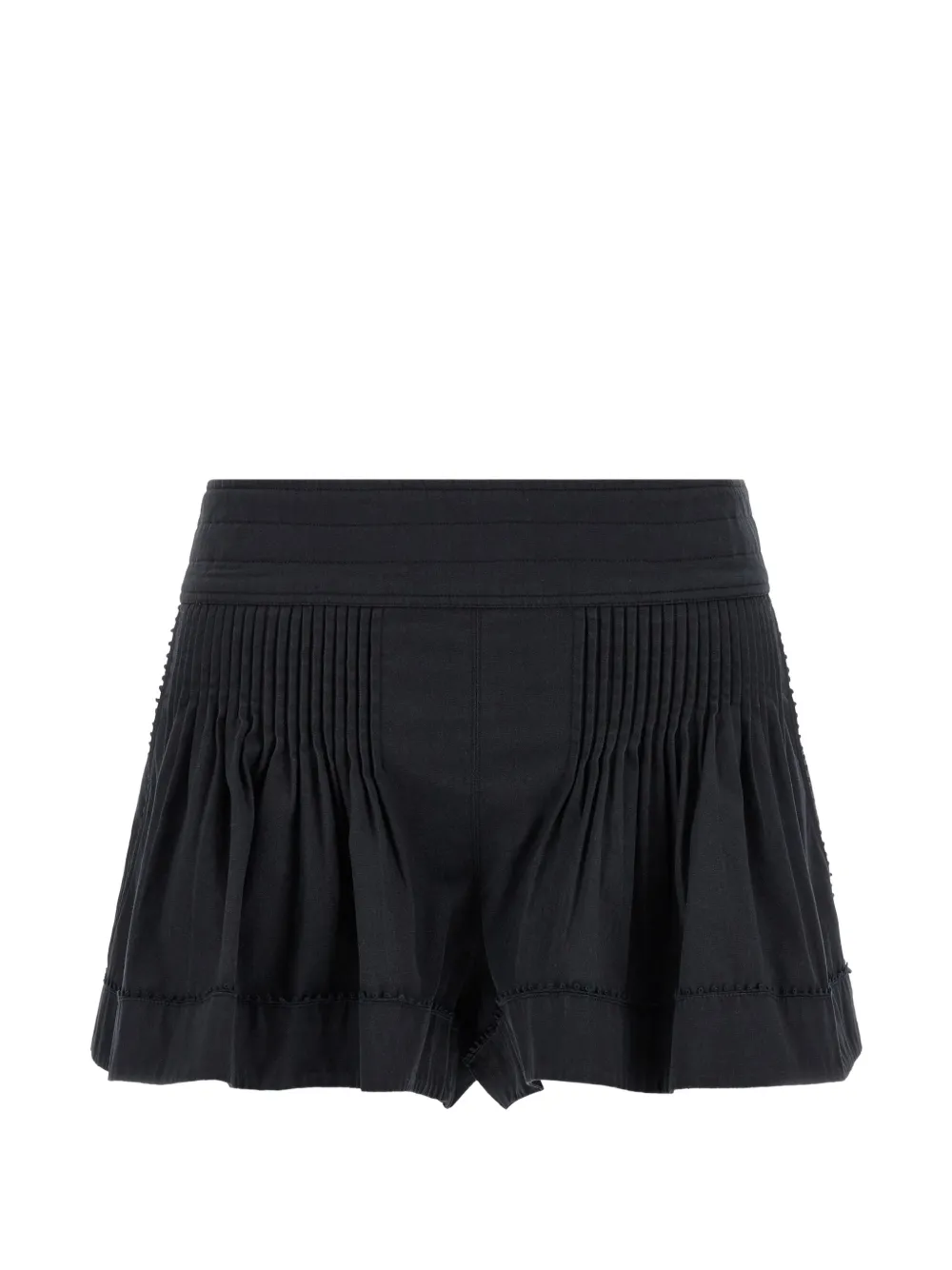 ISABEL MARANT Cybila pleats shorts - Nero