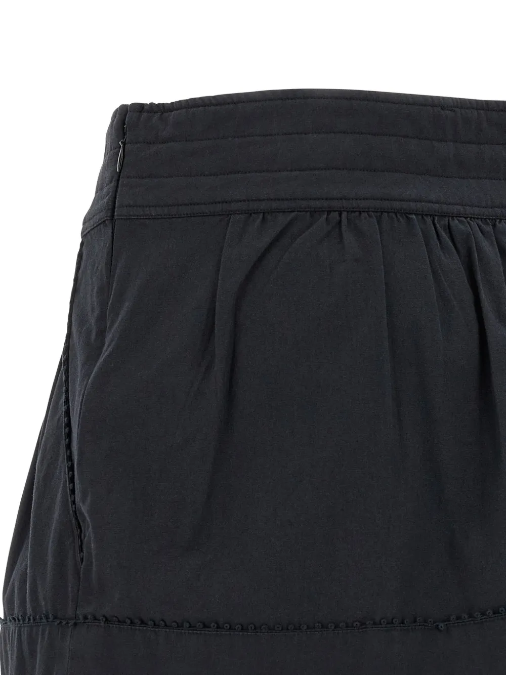 ISABEL MARANT Cybila geplooide shorts Zwart