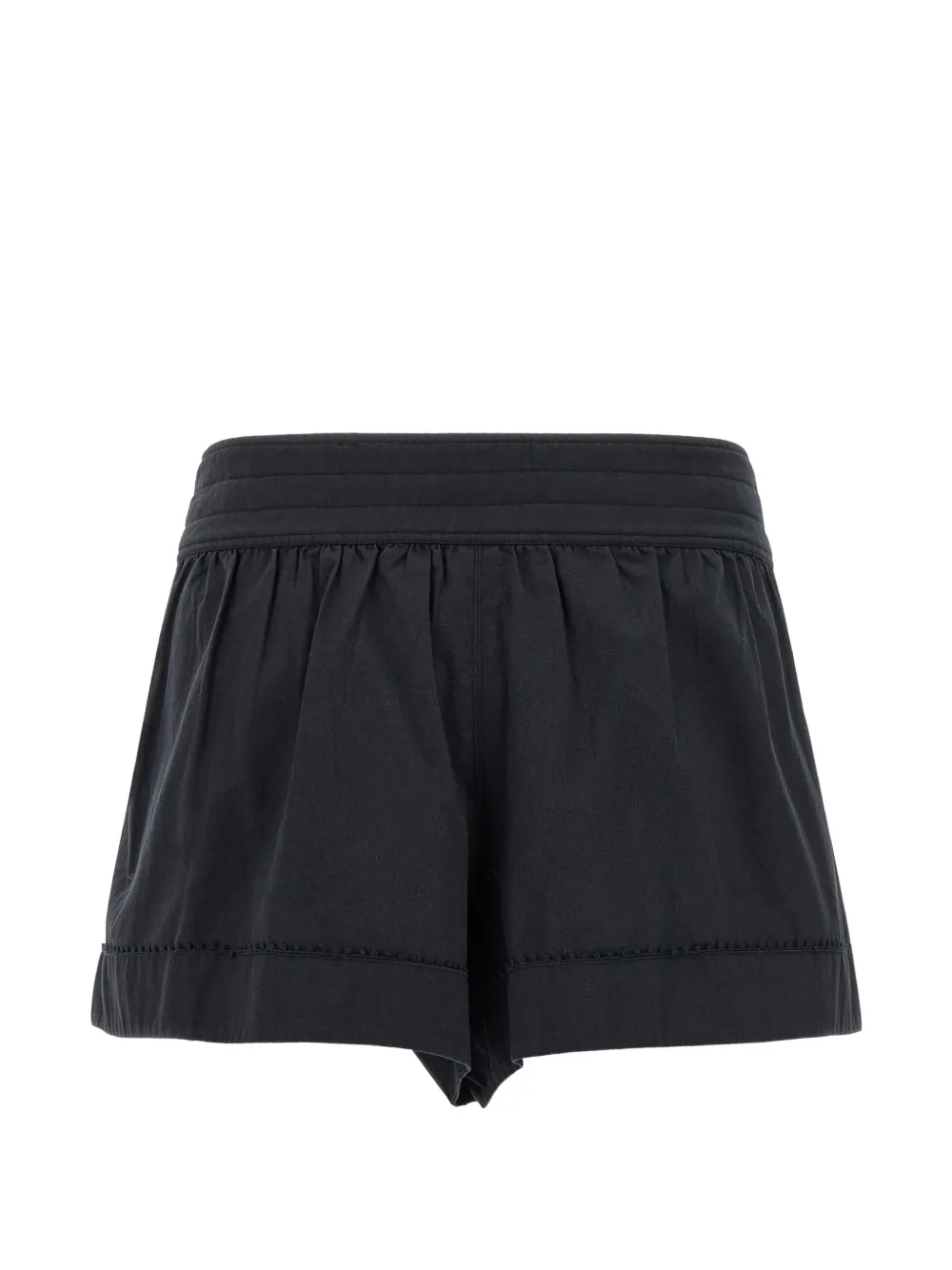 ISABEL MARANT Cybila geplooide shorts Zwart