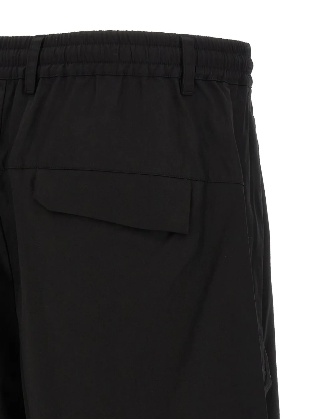 C.P. Company Elastische bermuda shorts met logo Zwart