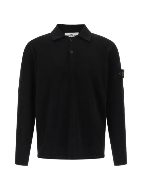 Stone Island long-sleeve polo shirt