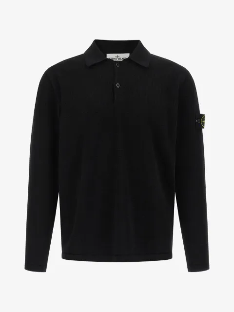 Stone Island long-sleeve polo shirt