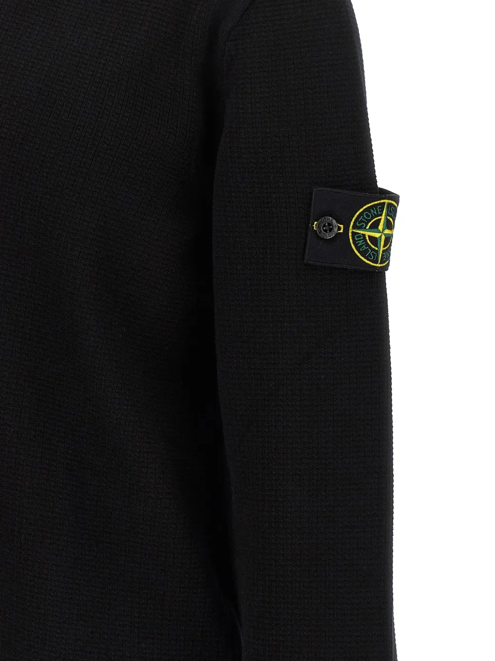 Stone Island Poloshirt met lange mouwen Zwart