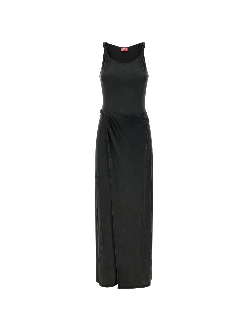 Diesel D-Estiga-S1 rolled strap délavé effect dress - Nero