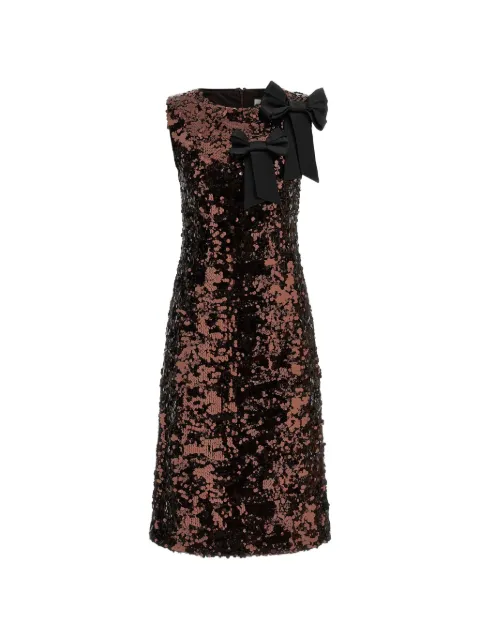 GANNI vestido midi bordado con lentejuelas