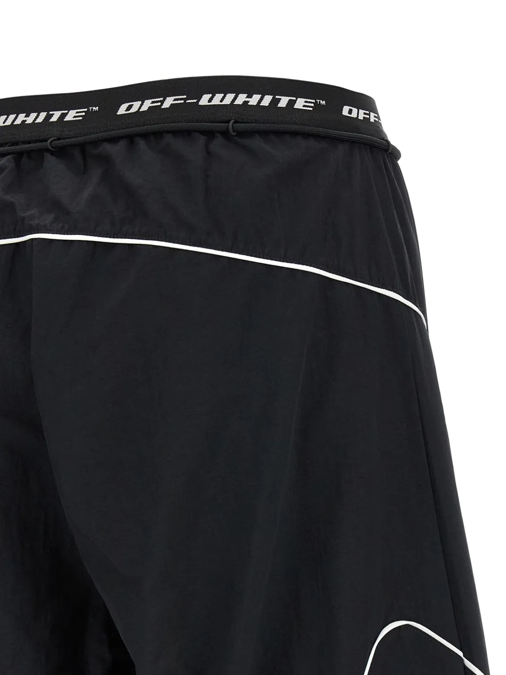 Off-White Trainingsbroek met logoband Zwart