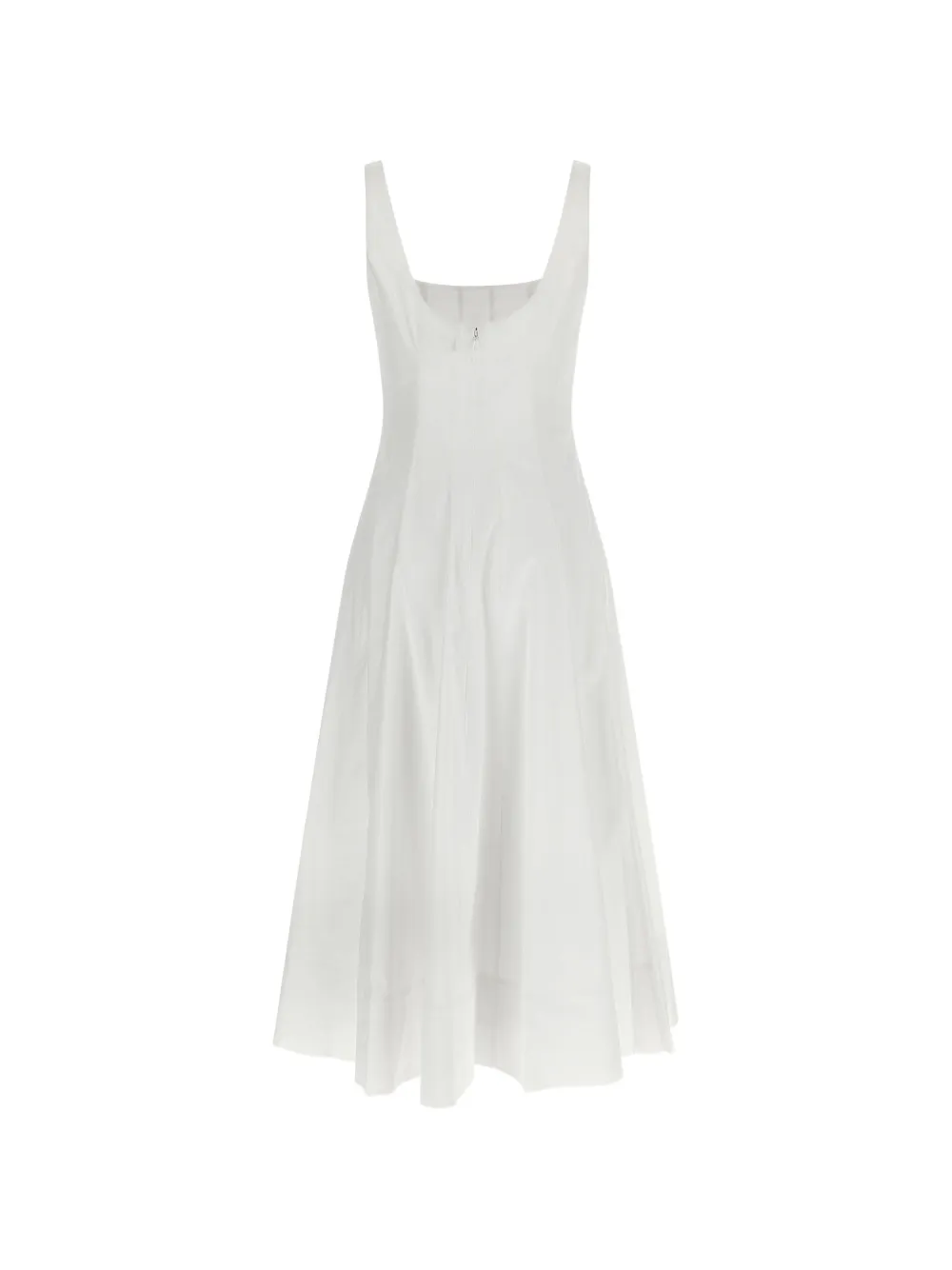 staud white corset dress STAUD Wells Corset Panel Dress | White