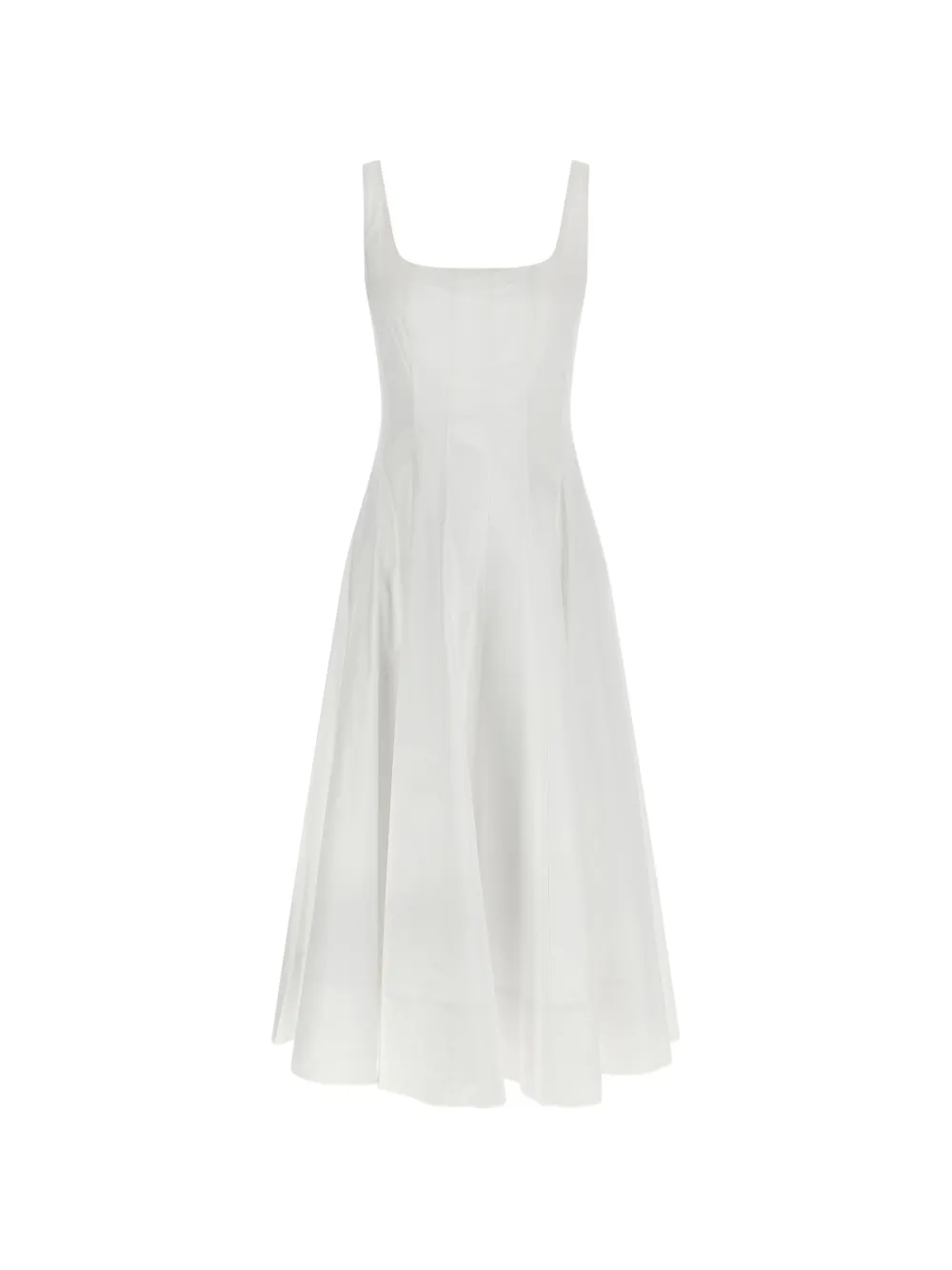 STAUD Wells corset panel dress - Bianco