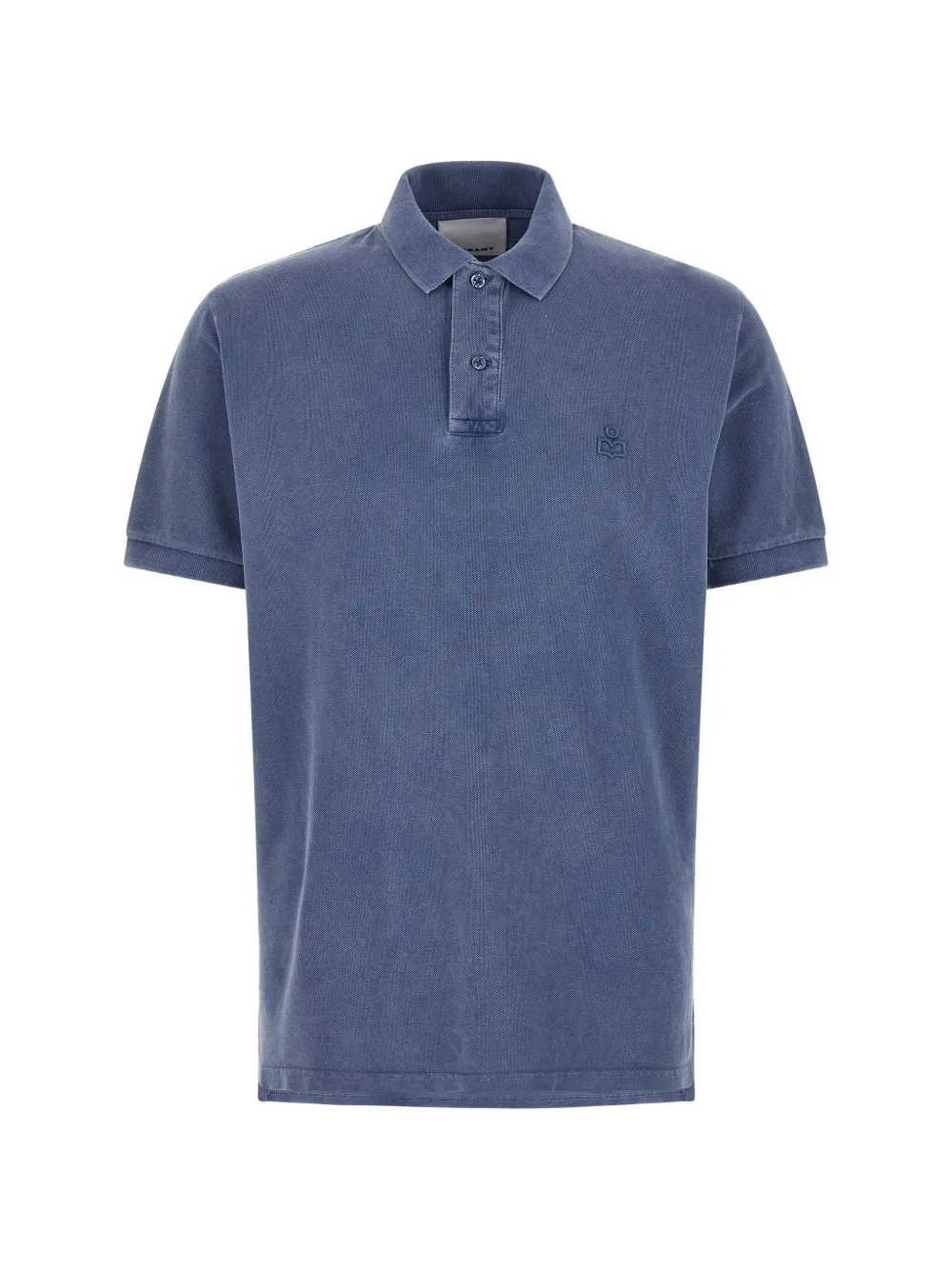 MARANT Afko logo-embroidered polo shirt - Blu