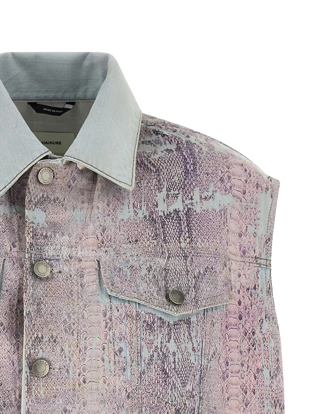Haikure Janette denim gilet Paars