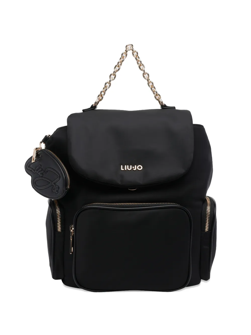 LIU JO logo chain backpack - Nero
