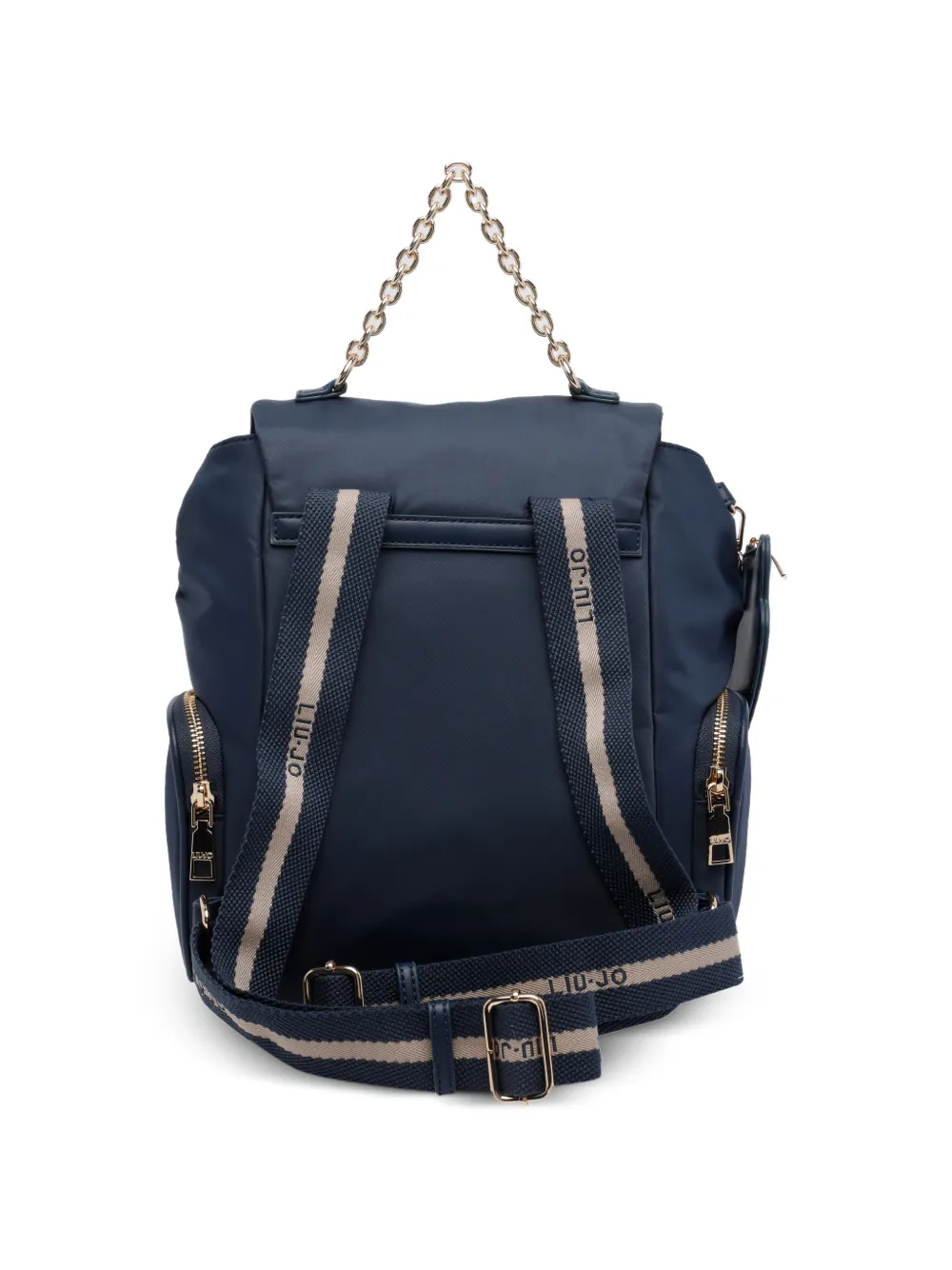  Liu Jo Logo Push-lock Backpack - Blue 