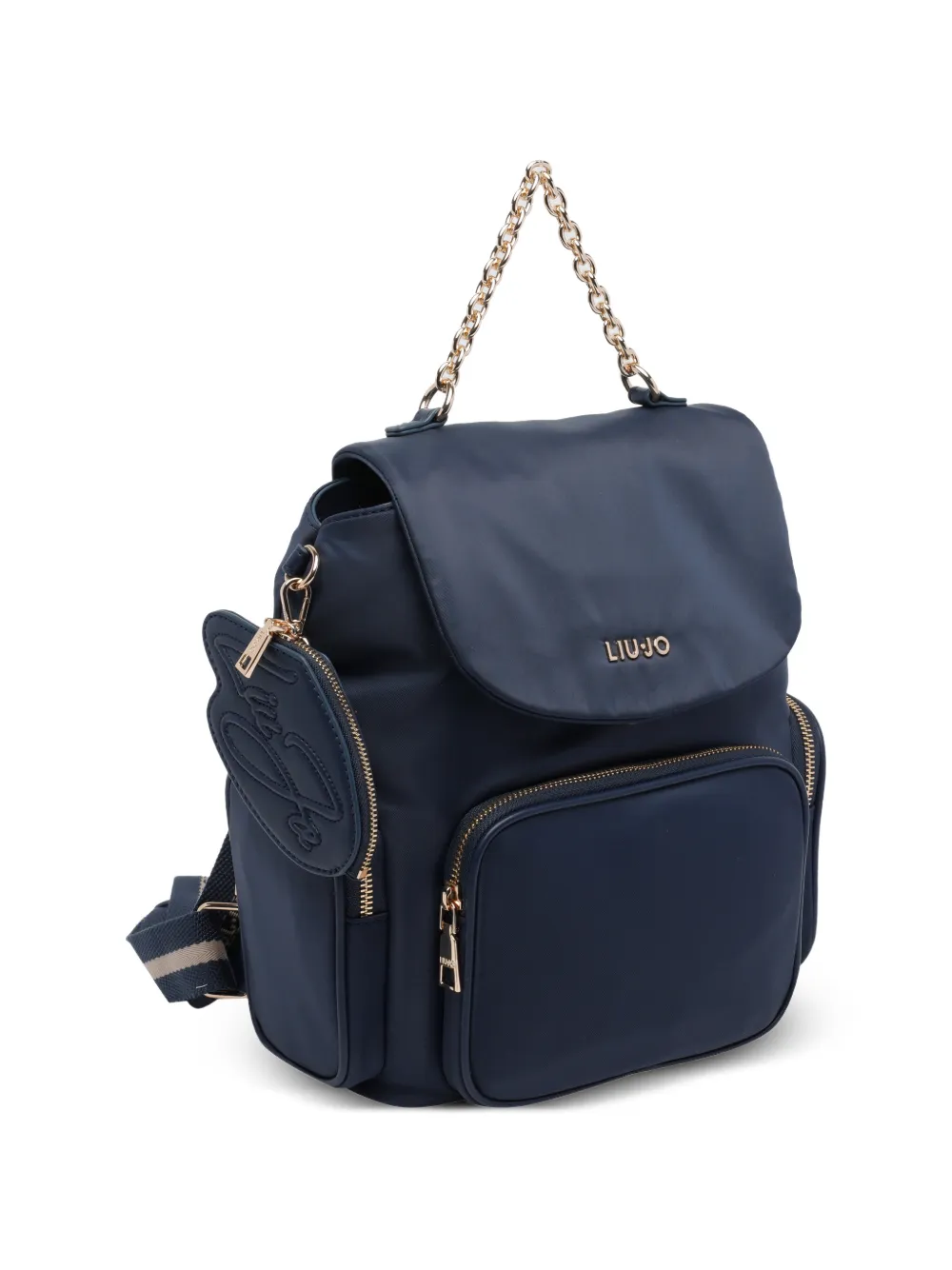  Liu Jo Logo Push-lock Backpack - Blue 