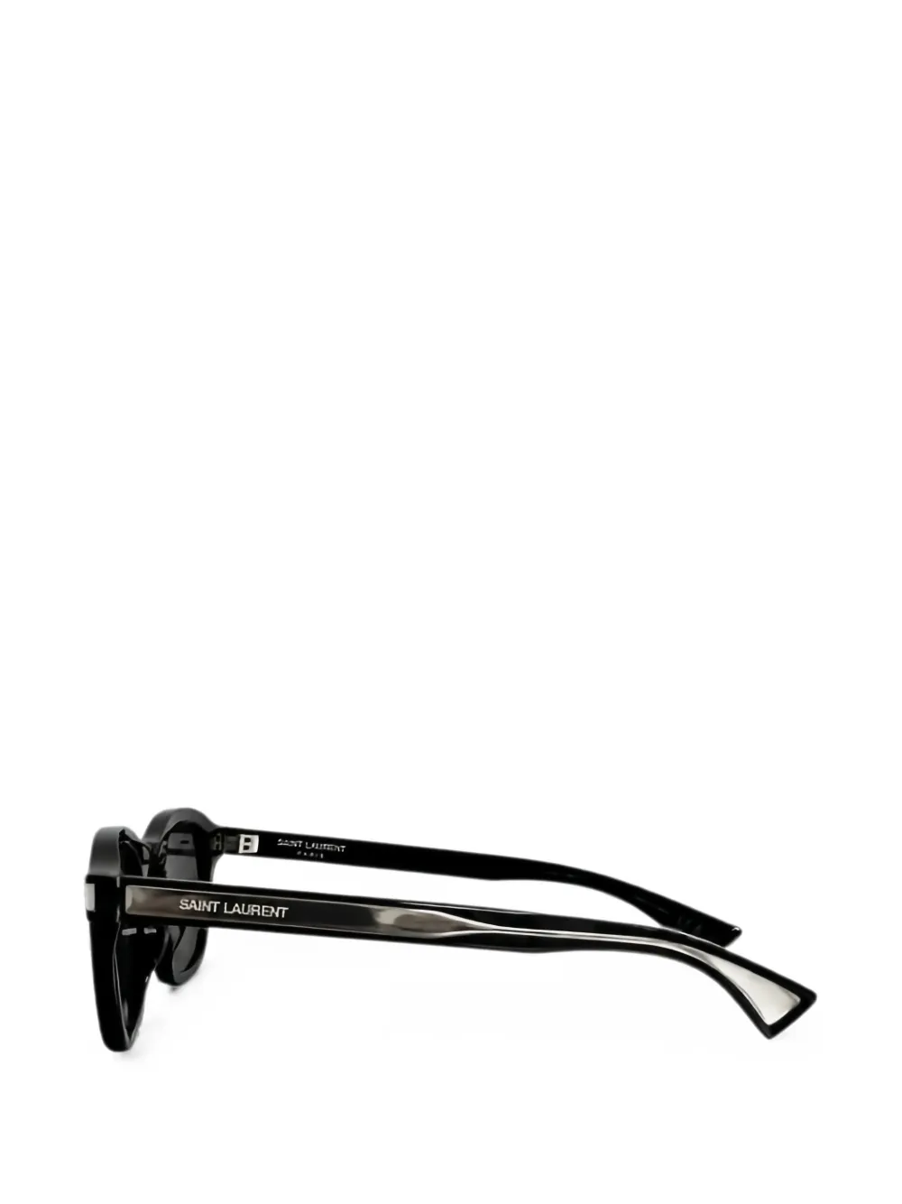 Saint Laurent Eyewear Zonnebril met rechthoekig montuur Zwart