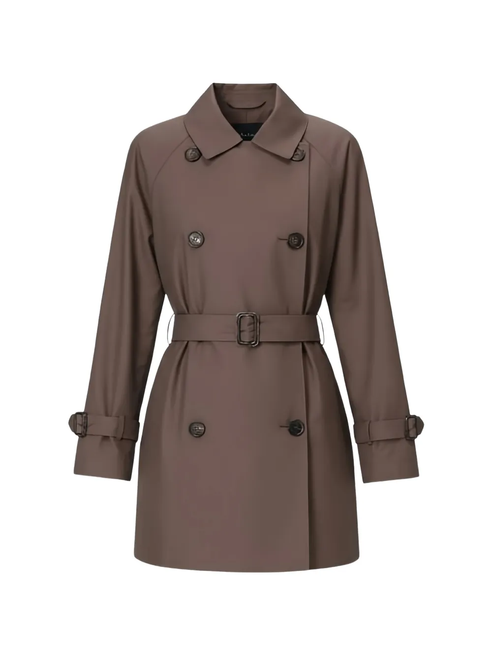 Max Mara Mtccalle belted cube coat - Braun