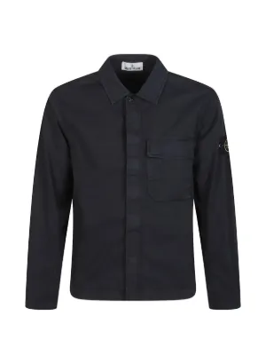 Stone Island virgin-wool Shirt Jacket | Blue | FARFETCH PL