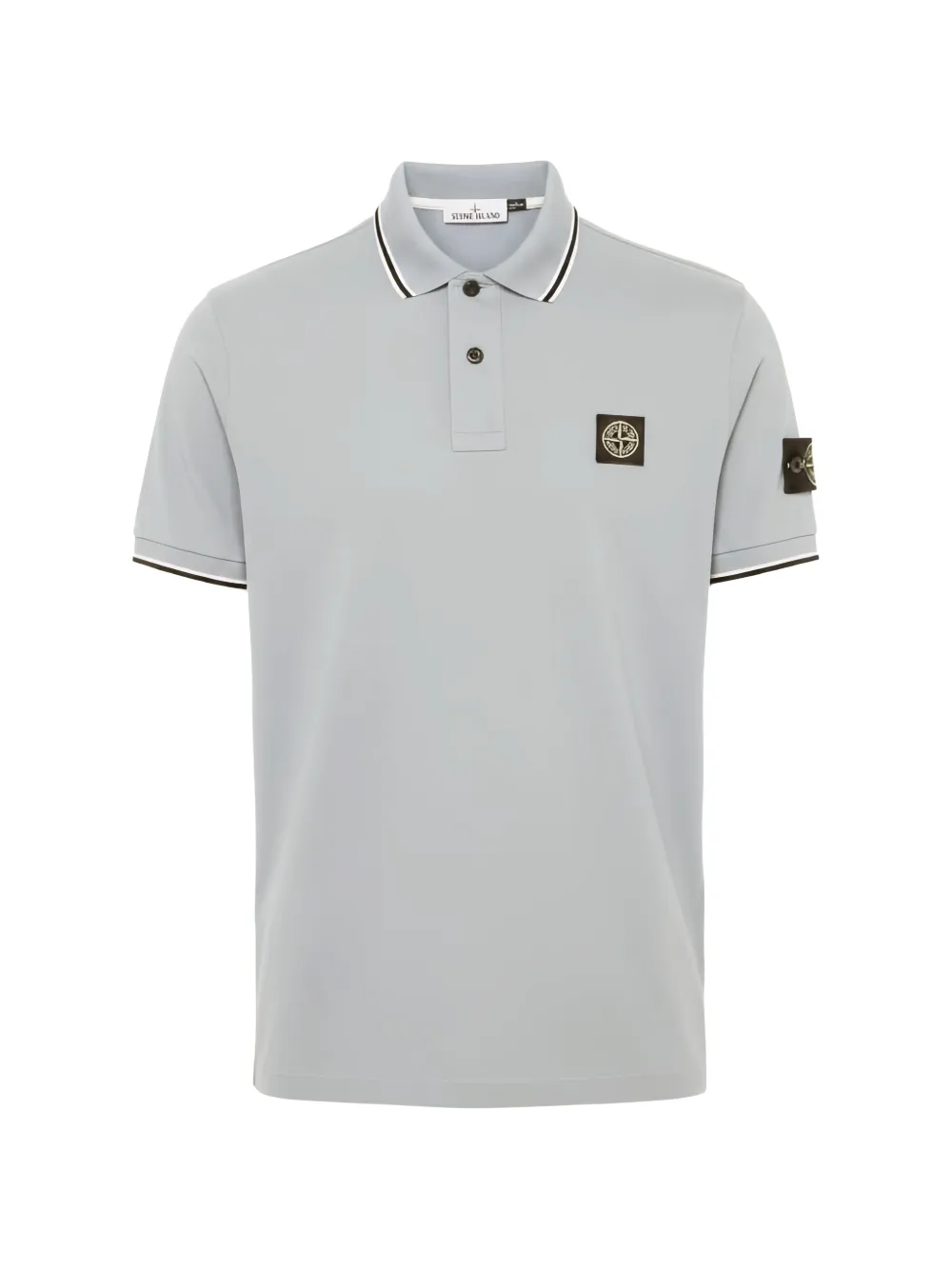 Stone Island patch polo shirt - Grigio