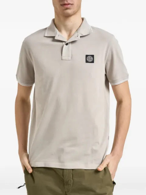 Stone Island 2200010 organic cotton piqué with stretch polo shirt